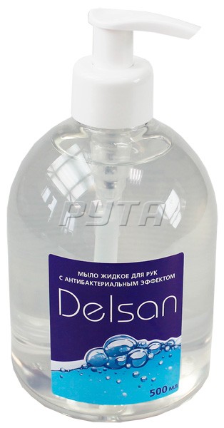 R0129958 Мыло жидкое для рук с антибактериальным эффектом Дельсан (500мл), с помпой - дозатором