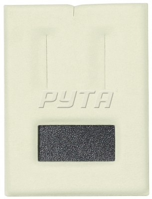 ВК116 Вкладыш наклонный для 1 пары серег с окошком для бирки/прорези в картоне/прорезь для нитки