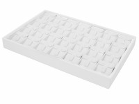 411331 Дисплей для 28 гарнитуров с наклон.выним.вклад./анг.замок и язычок/без окошка для бирки/прорезь для нитки