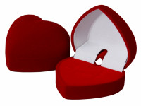 40701 Футляр флокированный, сердечко, серия Романтика, арт 40701