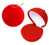 50301 Футляр флокированный,  шарик,  серия Новогодняя