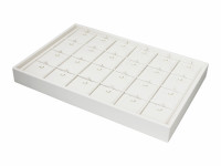 411201 Дисплей для 24 пар серег и подвесок /выним.вкладыши/прорези и крючок