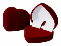 40701 Футляр флокированный,  сердечко,  серия Романтика,  арт 40701