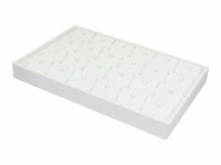 411202 Дисплей для 24 пар серег и подвесок с наклон.вкладышами/прорези и крючок