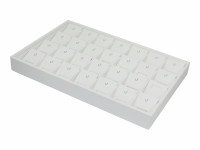 411211 Дисплей для 28 подвесок /выним. вкладыши с окошком для бирки/крючок/ прорезь для нитки